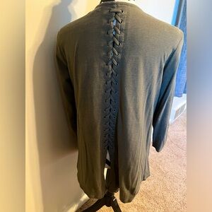 Sage Green 3/4 Sleeve Cardigan Size L